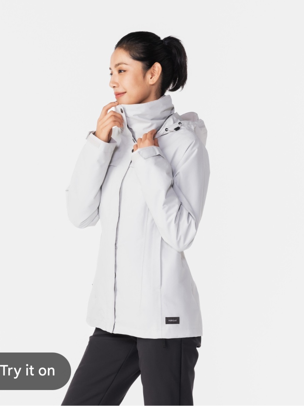 Quechua by Decathlon Women's 3-in-1 Warm Hiking Jacket Forclaz Travel series